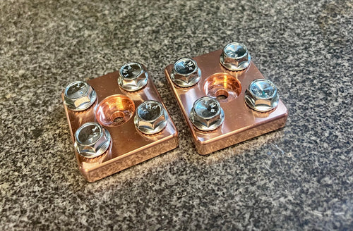 Copper 4 Lug Battery Terminals-Bolt on